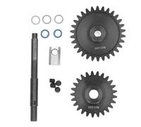 Niiyen 2PCS Engrenages droits, engrenage en acier trempé de 1,5 M, remplacement d'engrenage de jeu d'arbre d'entraînement, pour voiture Traxxas 1/5 RC (25T+30T)