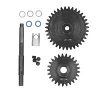 Niiyen 2PCS Engrenages droits, engrenage en acier trempé de 1,5 M, remplacement d'engrenage de jeu d'arbre d'entraînement, pour voiture Traxxas 1/5 RC (25T+35T)