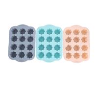 Niiyen 3PCS Moule à Canele Moule à Gâteau Moule à Canele Moule à Gâteau de Cuisson Canele Muffin Ustensiles de Cuisson Cupcake Pan Silicone 12 Cavités Antiadhésives Canele Moule