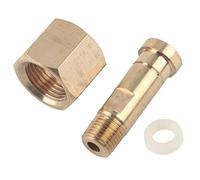 Niiyen CGA-320 Regulator de dioxyde de carbone, adaptateur de soupape de laveuse, régulateur de bouteille d'entrée de CO2, écrou d'entrée et mamelon avec laveuse