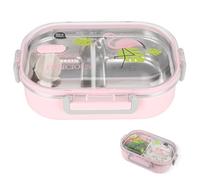 Niiyen Conteneur à lunch, 650 ml de soupe à salade isolée thermiquement Contenants à lunch pour aliments chauds, Thermos étanches pour aliments chauds(Rose)