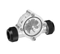 Niiyen Débitmètre d'eau, G1/4 "Port de Filetage Femelle à Femelle indicateur de débitmètre pour PC Refroidissement par Eau 8 turbines connecteurs de Tubes de Refroidissement d'ordinateur(Le Noir)