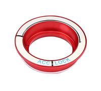Niiyen Garniture de Couvercle de Trou de clé de Cercle d'anneau de commutateur d'allumage Lumineux de Voiture, pour Focus 2005-2018 (Rouge)