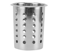Niiyen Kitchen Utensil Holderm, Multipurpose Large Capacity Mess Proof 304 Stainless Steel Utensil Holder, for Countertop (With Holes)