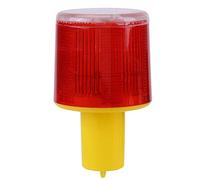 Niiyen Lampe de signalisation Solaire à LED, 1pc Solaire LED d'avertissement d'urgence Flash Light Alarm Lamp Traffic Road Boat Light Red