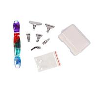 Niiyen Stylo de peinture en strass, têtes en alliage assorties, stylo à pointe durable, pour bricolage artisanal, poignée ergonomique (Colorful)