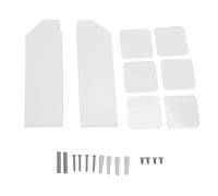 Niiyen Support Mural pour Ordinateur Portable en Acrylique permettant de Gagner de l'espace sous Le Bureau avec Fentes pour câbles, Accessoires pour Clavier et Tablette pour Prend