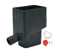 Niiyen Système de Collecte d'eau de Pluie Kit de déviateur de Bec de Descente Professionnel résistant aux UV pour pelouse de Jardin extérieur (Grün)