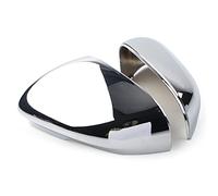 Nijakise Couverture de Miroir de Voiture pour Jaguar XF XFR XFR-S XE XJ XJR XK XKR XKR-S ABS Plastique Voiture-Style 1 Paire Voiture arrière Vue latérale rétroviseur Capuchon Chrome