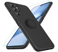 Nijiadi Coque de téléphone compatible avec Oukitel C1/C1 PRO avec protecteur d'écran, anneau rotatif à 360°, béquille/support, coque de protection antichoc en silicone TPU pour Oukitel C1 C1 Pro 2025