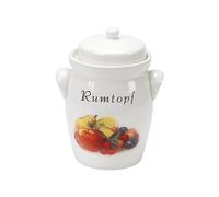 Nik. Schmitt & Sohn 70016 Rumtopf 'Obstmotiv', faïence, 5 litres, Ø 18cm, H 30cm, multicolore (1 pièce)