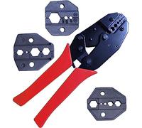 Nikang Ensemble d'outils de sertissage, 4 matrices interchangeables, connecteurs RF à sertir BNC TNC SMA UHF PL259 N F ST SC etc, pince ergonomique