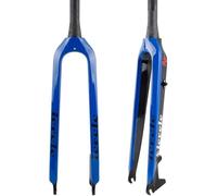 NIKANXIA Fourche Rigide VTT Carbone 1-1/2" | Tube de Direction Conique | Compatible frein à disque | Blocage rapide 9 mm, idéal pour pratique XC et trail