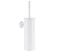 NIKCORP - Brosse à WC Suspendue, Brosse à WC Murale sans Percer - pour Hôtels, Appartements, Villas et Espaces Publics - Accessoires Salle de Bain - Blanc Brillant