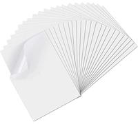 Nikduo Vinyle imprimable pour imprimante à jet d'encre et Cricut Maker Vinyle Stickers Papier vierge Autocollant Imperméable Mat A4 Feuille Total de 15 feuilles/30 feuilles (30 feuilles) blanc cassé
