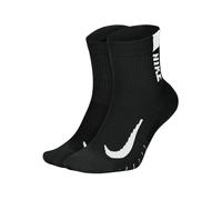 NIKE Chaussettes de sport 'Multiplier' noir / blanc, Taille 46-50