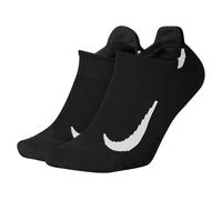 Nike 2 paires Multiplier No-Show Noir S