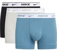 Nike Trunk 3PK sous-vêtements, Blk/Gry H/Smokey Blue-White WB, L Homme