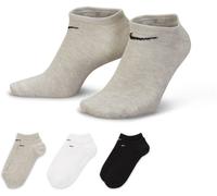 Nike 3 Pack No Show Socks Mens Noir/Gris/Blanc 5-8 (M) Male