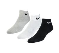 Nike 3 Pack Quarter Mix Medium Unisexe - Chaussettes, Blanc - Taille One Size White One Size