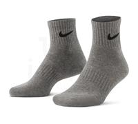 Nike Chaussettes de sport gris chiné / noir / blanc, Taille 42-46