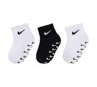 Nike 3Pk Gripper Qtr Chaussettes pour bébé White 6/12 mois