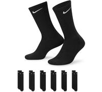Nike 6-Pack Everyday Cushioned Training Crew Socks Mens Noir/Blanc 2-5 (S) Male