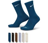 Nike 6-Pack Everyday Cushioned Training Crew Socks Multi Neutrals 2-5 (S) Male
