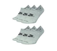 Nike 6 paires de chaussettes de sport Everyday Essential Footie Invisibel DN3314, 2 x gris., 46/50 cm