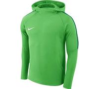 Nike Academy 18 Hoodie PO Sweat d'entrainement Homme Lt Green Spark/Pine Green/White FR: XL (Taille Fabricant: XL)