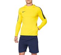 Nike Academy 18 Hoodie PO Sweat d'entrainement Homme Tour Yellow/Anthracite/Anthracite/Black FR: M (Taille Fabricant: M)