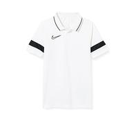 Nike Academy 21 Polo, Blanc/Noir, 10-12 Ans Mixte
