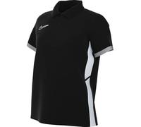 Nike Academy 25 Polo De Football Dri-Fit À Manches Courtes Et Boutons 1/4 pour Femmes, Black/Wolf Grey/White/White, FZ9761-010, XS