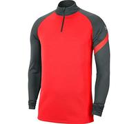 Nike Academy Pro Drill Top Mixte Enfant, Bright Crimson/Anthracite/Bright Crimson/(White), FR : M (Taille Fabricant : M)
