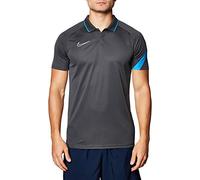 Nike Academy Pro Polo Homme, Anthracite/Photo Blue/White, FR : M (Taille Fabricant : M)