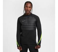Nike Academy Winter Warrior Men's Therma-Fit 1/2-Zip Soccer Top Noir/Volt 2XL Male