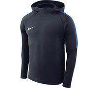Nike Academy18 Hoodie Sweat d'entrainement Mixte Enfant, Bleu (Obsidian/Royal Blue/Royal Blue/(White)), FR : L (Taille Fabricant : L)
