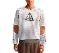 Nike ACG - T-shirt ultra-respirant et ventilé - M Nike ACG Radical Airflow NXT LS Tee White Anthracite - Taille L - Blanc Blanc L