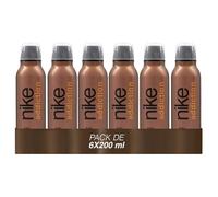 NIKE - Addiction Man Pack 6 x 200 ml, Déodorant Homme, Format Spray, Eau de Toilette Naturelle et Masculine, Arôme Boisé Balsamique, Parfum Frais et Longue Durée