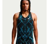 Nike Running - Débardeur ultra-léger et respirant - M Nike Dri-Fit ADV Aeroswift Singlet Aop Black White pour Homme - Taille S - Noir Noir S