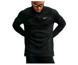 Nike - AF Stride Half Zip Midlayer - T-shirt de running - S - black / reflective silver