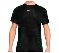 Nike Running - T-shirt léger et respirant - M Nike AF Stride SS Top Black Lt Green Spark Reflective Silver pour Homme - Taille M - Vert Vert M