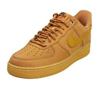 Nike Air Force 1 07 - Baskets de Cuir, Noir et Beurre - 42.5 EU