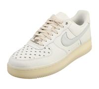 Nike Air Force 1 07 Femme - Baskets de Cuir Blanc et Argenté - 36.5 EU