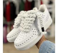 Nike Air Force 1 Femme Blanc Original 07 37 38 39 40 Chaussures De Sport Clous