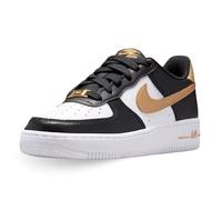 Nike Air Force 1 (GS) Basket, Black/Metallic Gold/Black/Whit, 40 EU