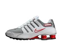 Chaussure Nike Shox NZ pour Homme Blanc/Sport Red/Cool Grey/Metallic Silver 40
