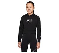 Nike Air Ft Sweat à Capuche, Black/White/Lt Smoke Grey, 16 Ans Filles et Filles