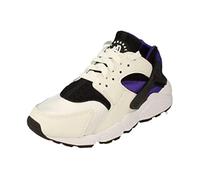 Nike Air Huarache Chaussures Basses pour Homme, Blanc, Noir, Violet 105, 36 EU