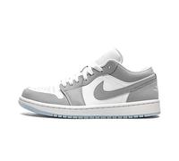 Nike Baskets basses Air Jordan 1 Femme Blanc/Gris Cuir/Synthétique Pointure 38,5